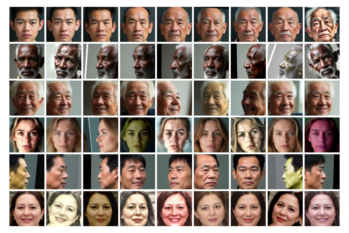 Synthetic face embedding research visualization